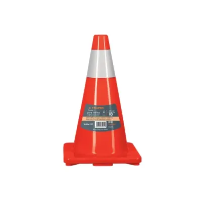 Cono Seguridad Precaución Reflectivo 45 Cm Truper 27x27 Cm