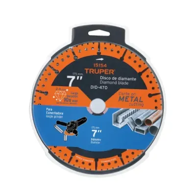 Disco Diamante Corte Metal 7 Truper