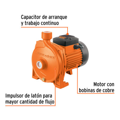 Bomba Centrífuga Europea 3/4hp Truper Expert Altura 28m (BOAC-3/4)