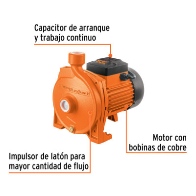 Bomba Centrífuga Europea 1hp Truper Expert Altura 36m (BOAC-1)