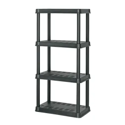 Estante Plástico 125x38x61cm 4 Repisas Pretul Carga 175kg
