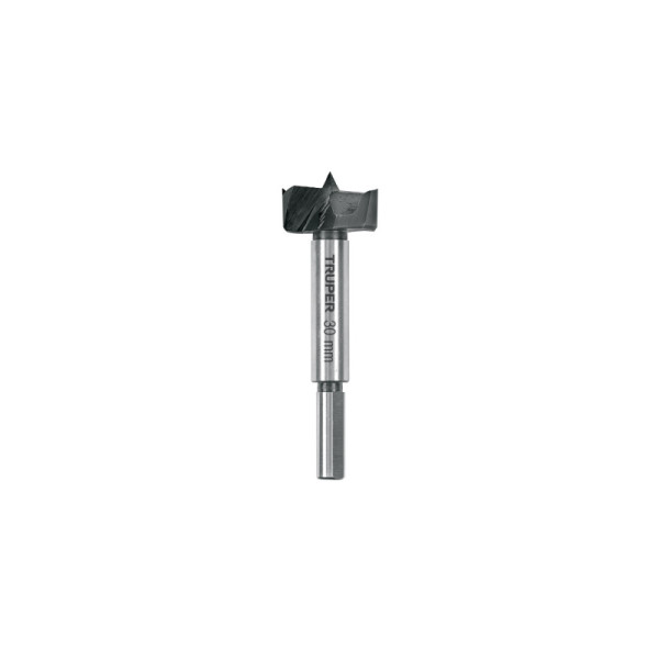 Broca Forstner Madera 30 Mm (1.3/16'') Truper Largo 95 Mm (BFM-30)
