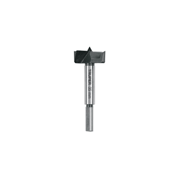Broca Forstner Madera 35 Mm (1.3/8'') Truper Largo 95 Mm (BFM-35)