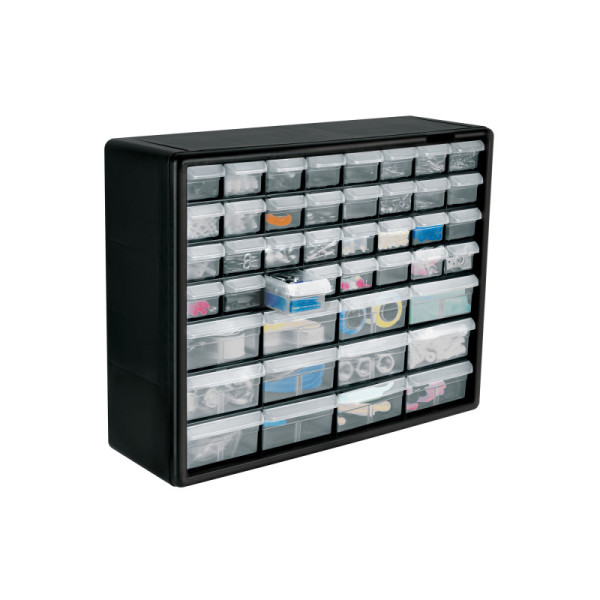 Organizador Accesorios 44 Gavetas 51x16x40cm Truper Apilable (ORG-44)