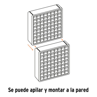 Organizador Accesorios 44 Gavetas 51x16x40cm Truper Apilable (ORG-44)