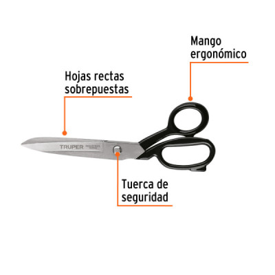 Tijeras Industriales Textil Pollerías 9'' Truper Ajustables (102944)