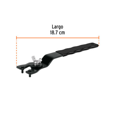 Llave Ajustable Para Pulidoras Truper Universal Mango Pvc (102999)