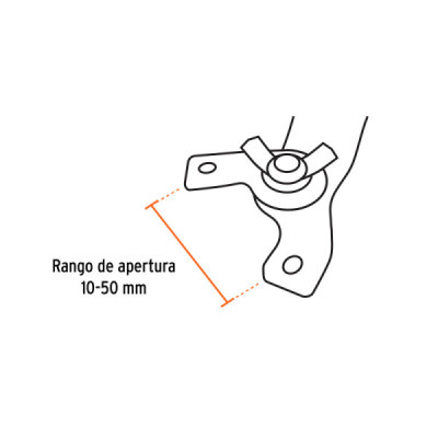Llave Ajustable Para Pulidoras Truper Universal Mango Pvc (102999)