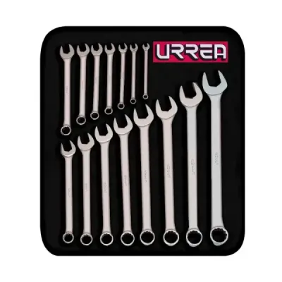 Juego 15 Llaves Combinadas Satinadas 7 Mm A 21 Mm Urrea