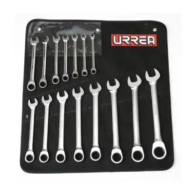 Juego 12 Llaves Combinadas De Ratchet 1/4' A 15/16' Urrea