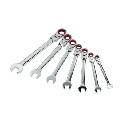 Juego 7 Llaves Combinadas Ratchet Pulgadas Urrea Flexibles