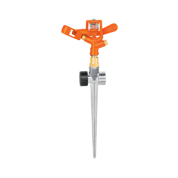 Aspersor Metálico 2 Vías Estaca 20 Cm Truper Doble Chorro (DOS-11X)