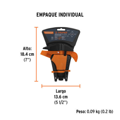 Aspersor Metálico Doble Chorro Truper Sin Estaca Riego 17 M (ASP-P)