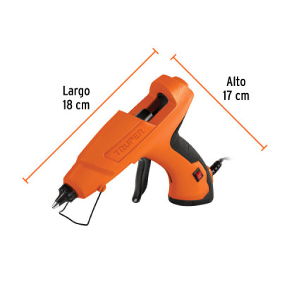 Pistola Silicona 80w Barra Grande Truper Antiderrapante (103907)