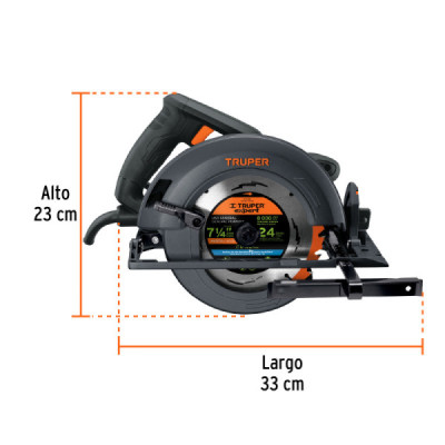 Sierra Circular 7.1/4'' 1800w Truper Industrial Corte 60mm (11779)