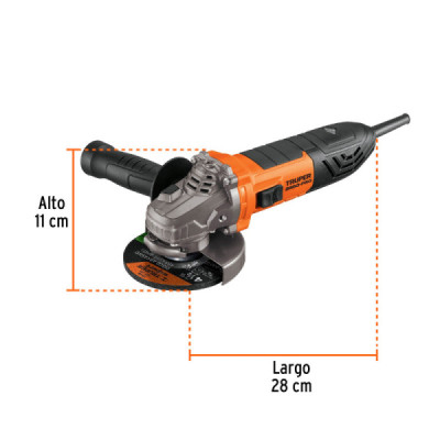 Pulidora Esmeriladora 4.1/2'' 700w Truper Pro Ergo Swtich (13935)
