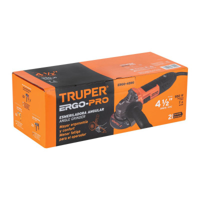 Pulidora Esmeriladora 4.1/2'' 700w Truper Pro Ergo Swtich (13935)