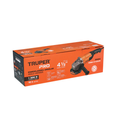 Pulidora Esmeriladora 4.1/2'' 1300w Truper Pro Gatillo (16684)