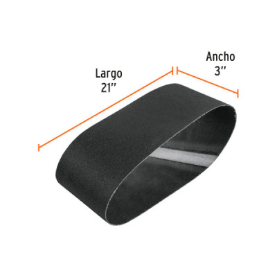 Set 5 Lijas De Banda Vidrio 3'' X 21'' Truper Tela Grano 120 (BALI-3120V)