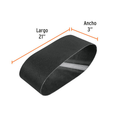 Set 5 Lijas De Banda Vidrio 3'' X 21'' Truper Tela Grano 400 (BALI-3400V)