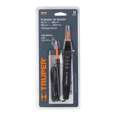 Tester Detector De Tensión 110-500v Truper Ca Cc 60hz (18334)