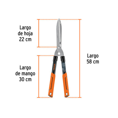 Tijeras De Poda Cortaramas Jardín 58cm Truper Antiderrapante (18398)