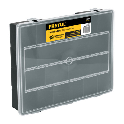 Organizador 18 Compartimientos 37x28x6 Cm Pretul Maletín (ORG-18P)