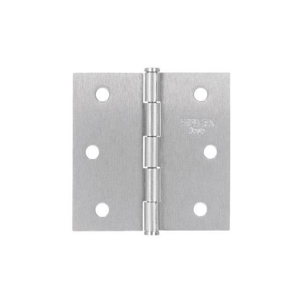 Set 20 Bisagras Satinadas 65mm Hermex Basic Con Tornillos (BC-253PP)