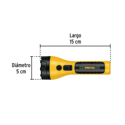 Linterna Led Recargable 180lm Plana Pretul Iluminación Fija (26102)