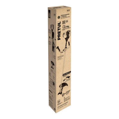 Guadaña Gasolina 52cc 1.8hp Pretul Tipo Bici 9300 Rpm 0.6l (26104)