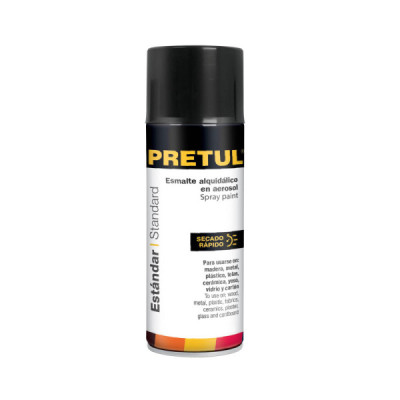 Pintura Aerosol Cromo Metalizado 400ml Pretul Secado Rápido (PA-NB-P)
