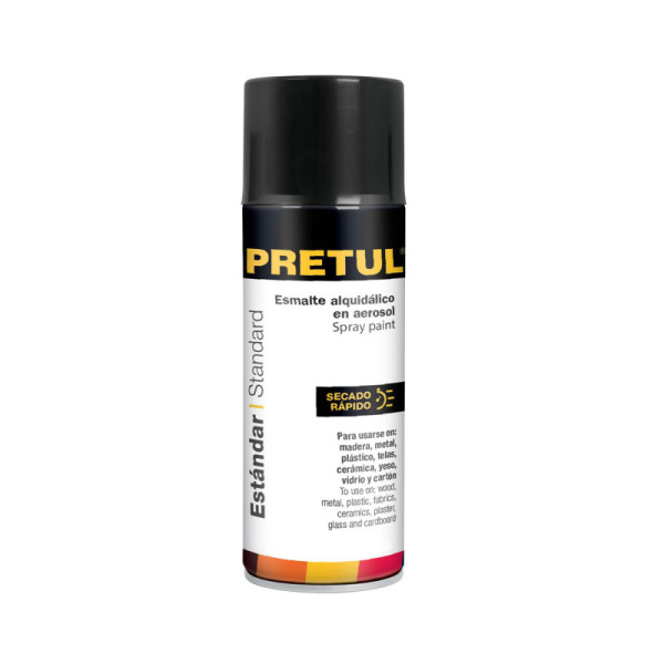 Pintura Aerosol Cromo Metalizado 400ml Pretul Secado Rápido (PA-NB-P)