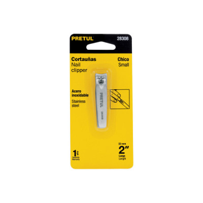 Cortauñas Pequeño Acero Inoxidable 5 Cm Pretul Curvo Afilado (28308)