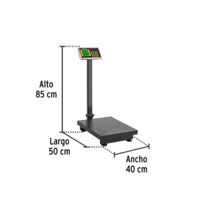 Báscula Plataforma Plegable 200 Kg 40x50x85 Cm Lcd Pretul (BÁSCULA) Báscula Plataforma Plegable 200 Kg 40x50x85 Cm Lcd Pretul (BÁSCULA)