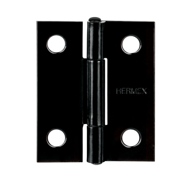 Set 20 Bisagras Negro Mate 38x30mm Hermex Incluye Tornillos (BR-156)