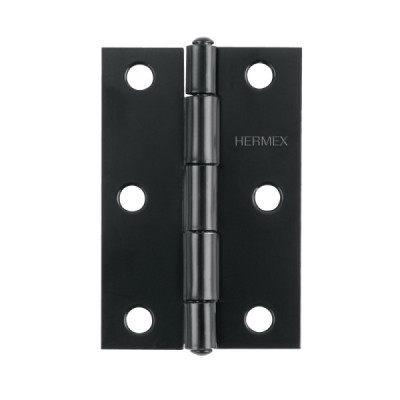 Set 20 Bisagras Negro Mate 65x40mm Hermex Incluye Tornillos (BR-256)