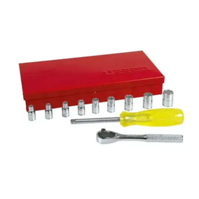 Juego 12 Copas Y Accesorios Cuadro 1/4' Pulgadas Urrea