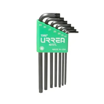 Juego 7 Llaves Bristol Torx En L Urrea Sin Pin De Seguridad