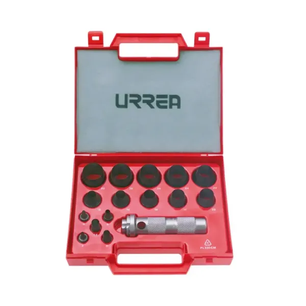Juego Sacabocados De 3 Mm A 30 Mm Industrial Urrea 16 Piezas (49900M)