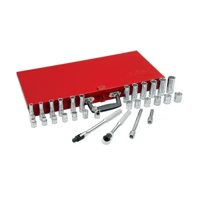 Juego 30 Copas Y Accesorios Cuadro 3/8' Métricas Urrea