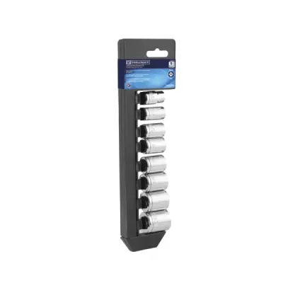 Juego De 8 Copas 3/8' A 13/16' Toolcraft Mando De 1/2'