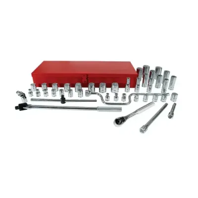 Juego 43 Copas Y Accesorios Cuadro 1/2' Pulgadas Urrea