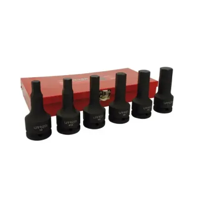 Set 6 Copas De Impacto Hexagonal Pulgadas Urrea Cuadro 3/4'