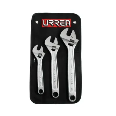Set 3 Llaves Expansivas 8' 10' 12' Urrea Mango Ergonómico