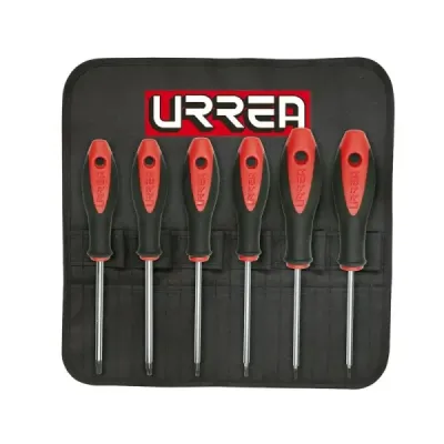 Set 6 Destornilladores Torx T10 A T30 Urrea Mango Bimaterial