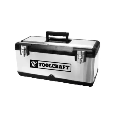 Caja De Herramientas De 51 Cm Toolcraft En Acero Inoxidable