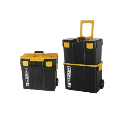 Caja De Herramientas 2 En 1 Toolcraft Desmontable Con Ruedas