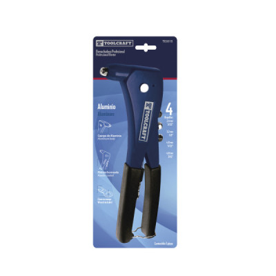 Remachadora Aluminio 10'' Toolcraft Boquillas 1/8'' A 3/16'' (TC0315)