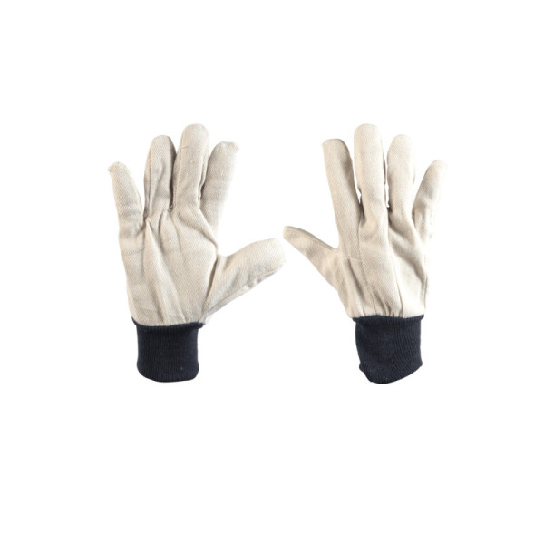 Guantes De Tela Tipo Loneta Unitalla Toolcraft Jardinería (TC1082)