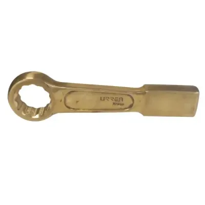 Llave De Golpe Plana Antichispa 1-1/8' En Bronce Urrea